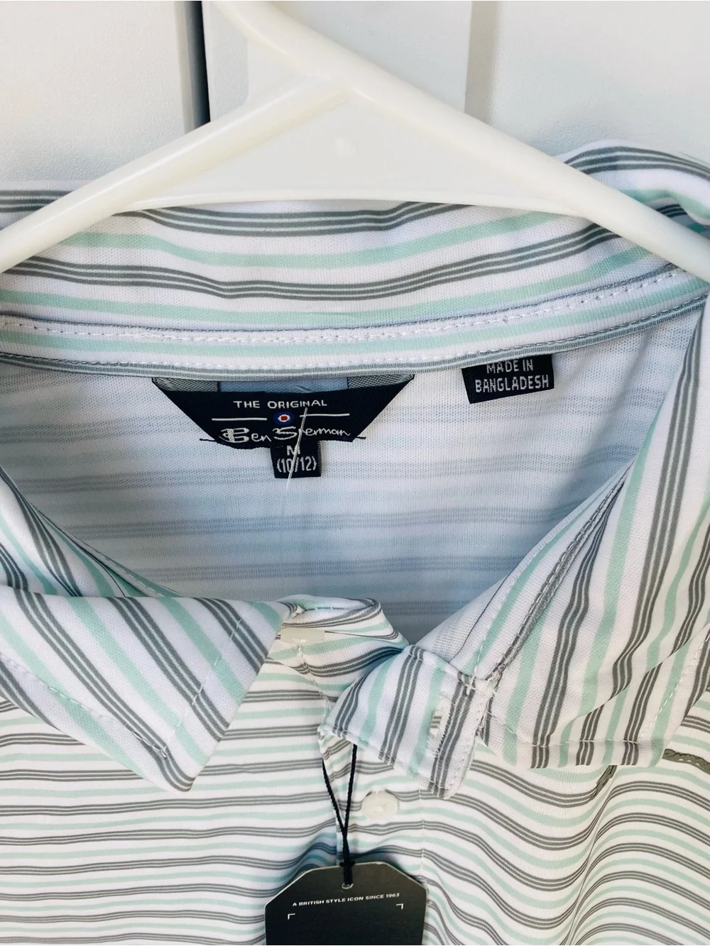 Ben Sherman boys 10/12 golf polo shirt collared new with tag